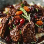 Low-Braised Balsamic Cranberry Beef