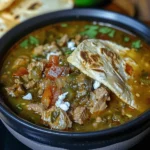 Green Chile Stew With Hatch Hot and Homemade Tortillas