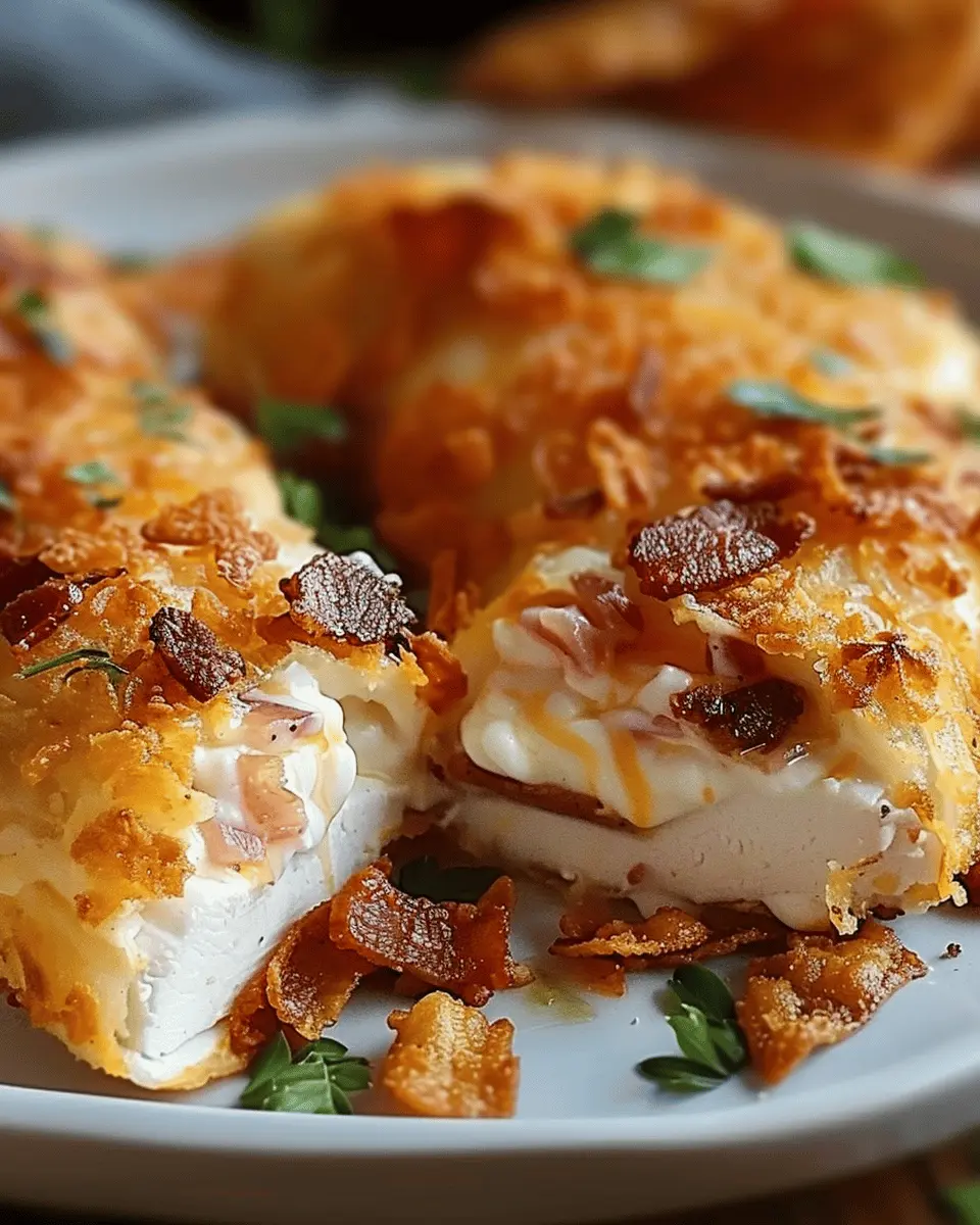 Cream Cheese and Bacon Stuffed Doritos Chicken