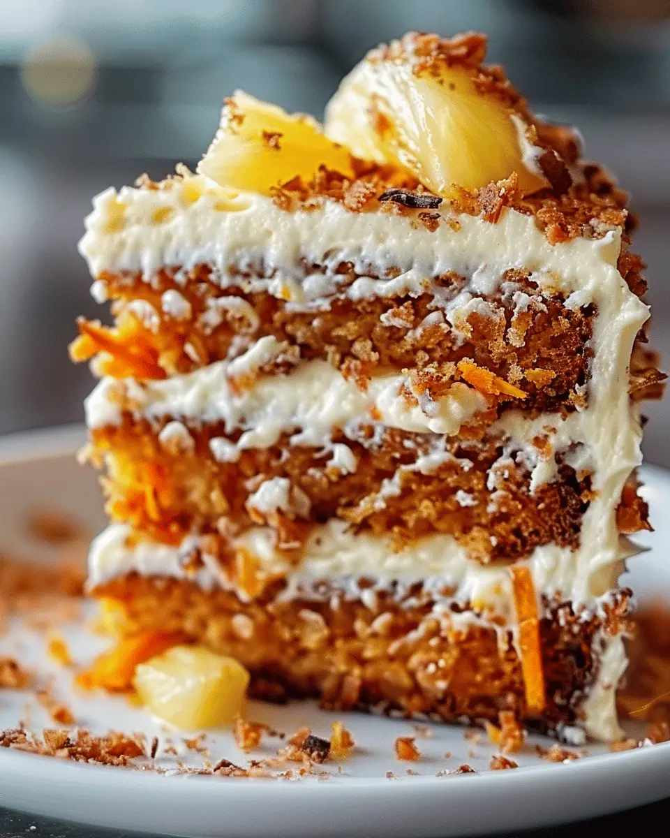 Hawaiian Carrot Pineapple Cake