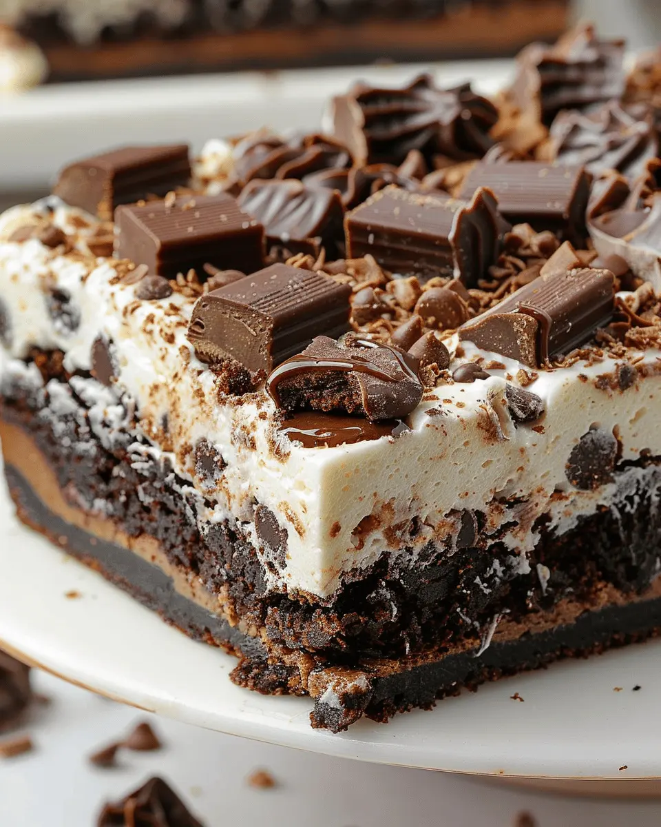 5 Layer Cookie Box Brownie Cheesecake