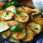 Crispy Zucchini Chips with Basil Mayo