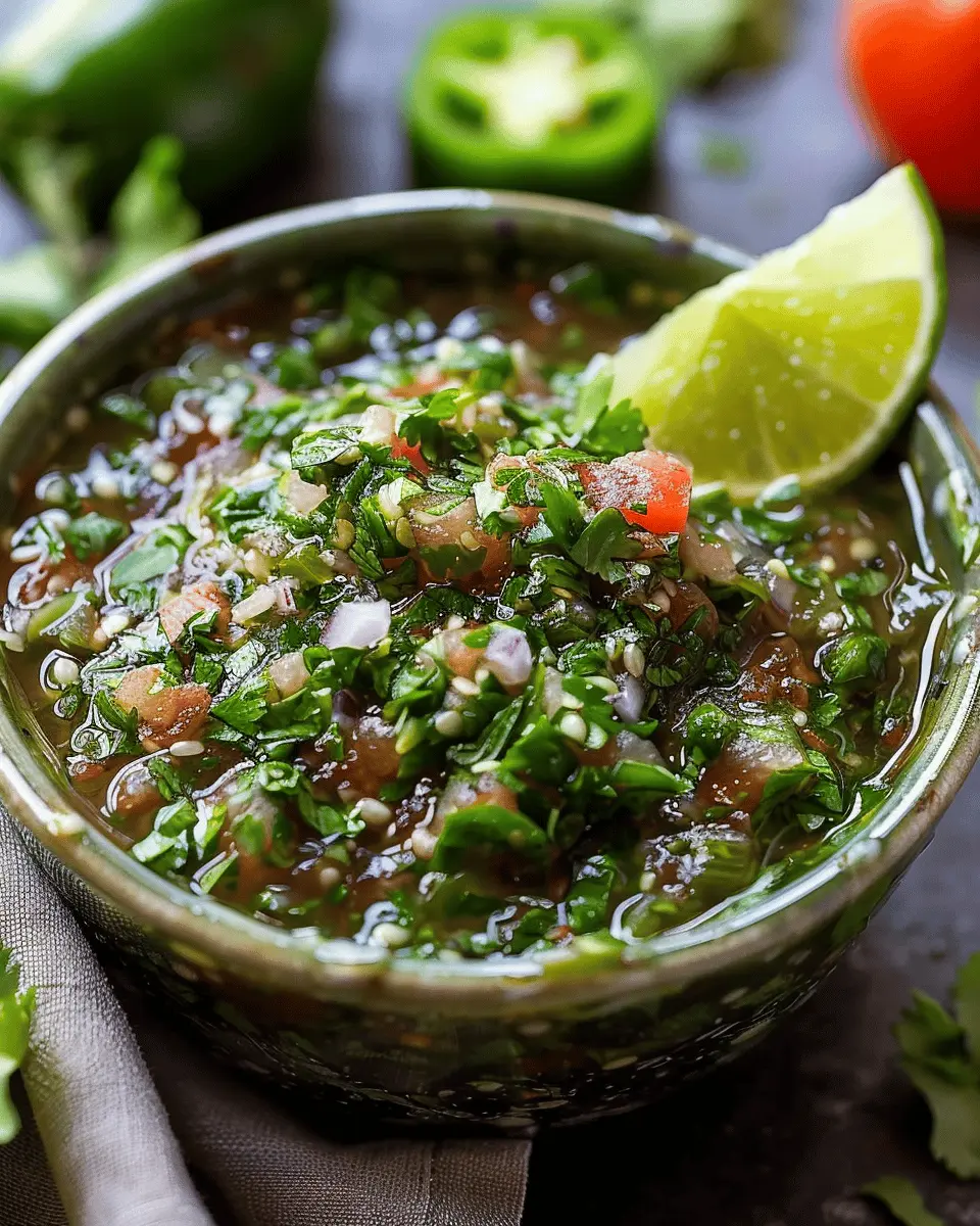 Cilantro-Lime Jalapeño Salsa