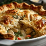 Golden Chicken Pot Pie with Buttery Crust
