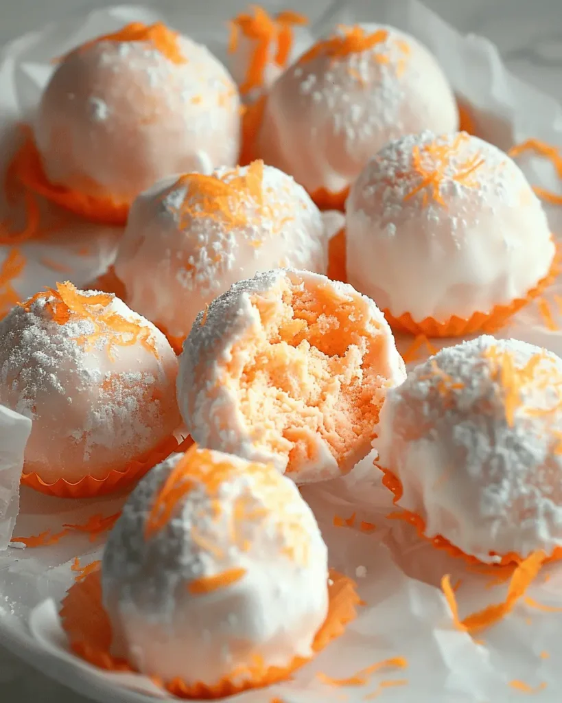 No Bake Orange Creamsicle Truffles!