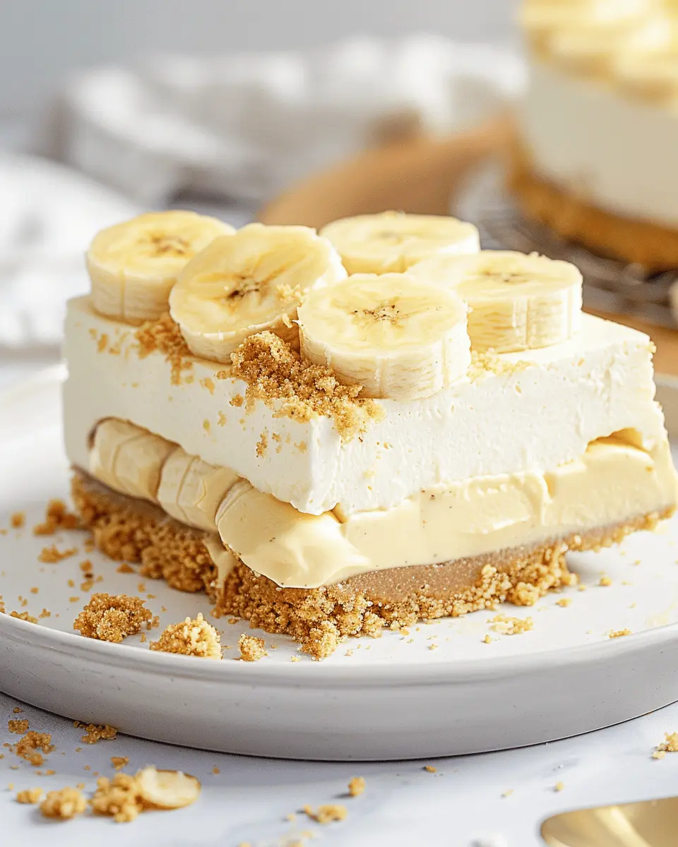 No Bake Banana Pudding Cheesecake