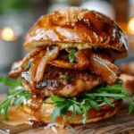 Oktoberfest Maple Mustard Chicken Burger