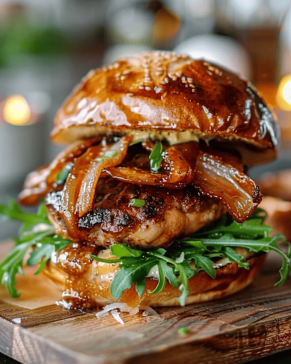 Oktoberfest Maple Mustard Chicken Burger