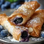 Blueberry Cream Cheese Egg Rolls