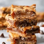 Salted Caramel Chocolate Chip Cookie Bars