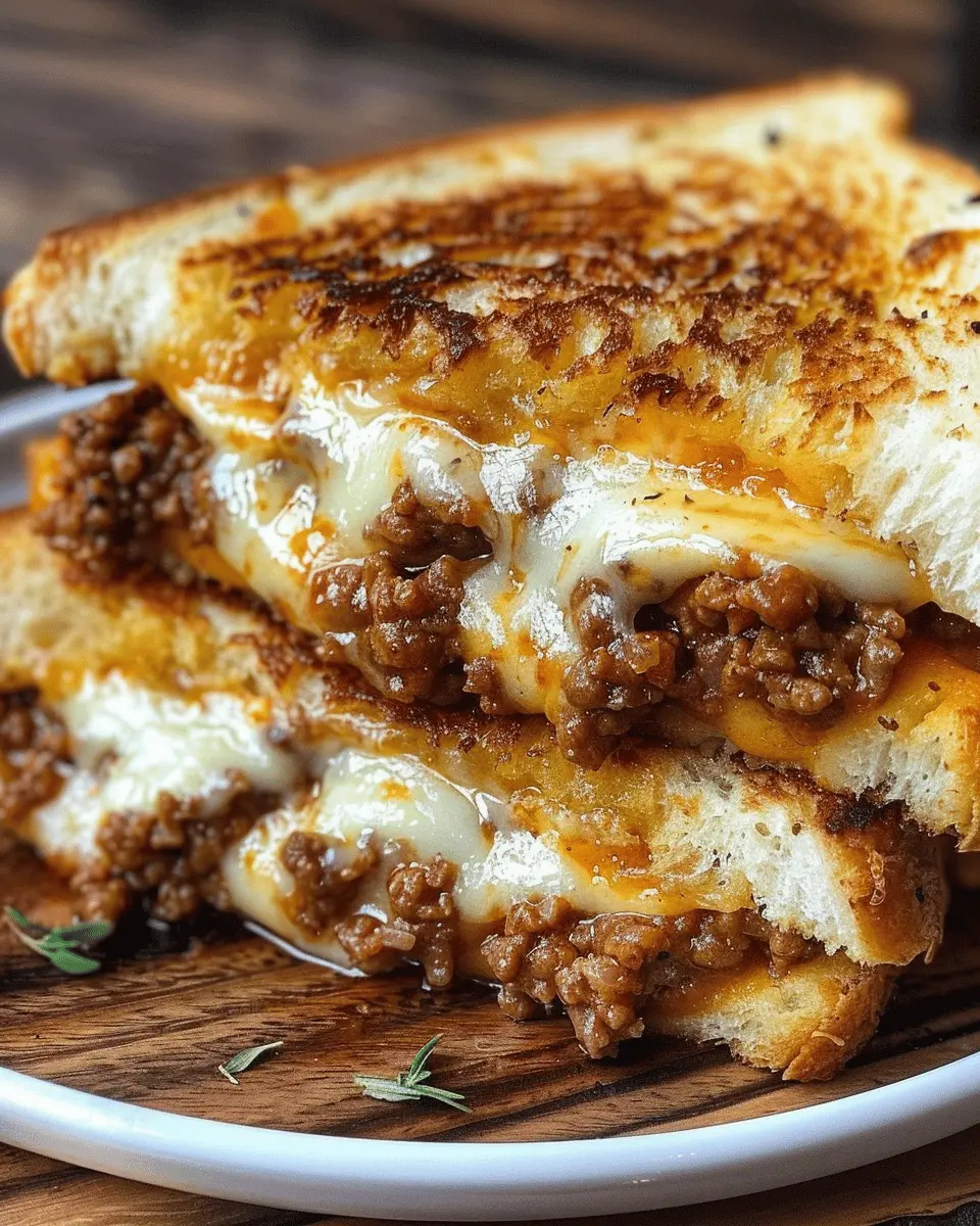 Sloppy Joe Grilled Cheese
