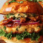 Oktoberfest Maple Mustard Chicken Burger