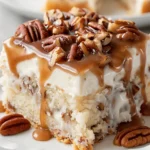 Butter Pecan Praline Poke Cake