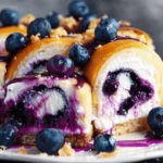 Blueberry Cheesecake Rolls Bliss