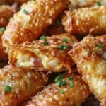 Crispy Ham and Cheese Egg Rolls
