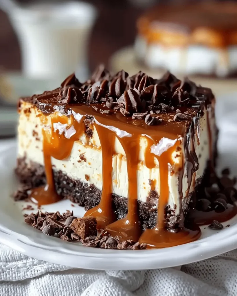Caramel Brownie Cheesecake Decadent Dessert Recipe