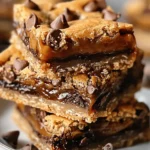 Salted Caramel Chocolate Chip Cookie Bars