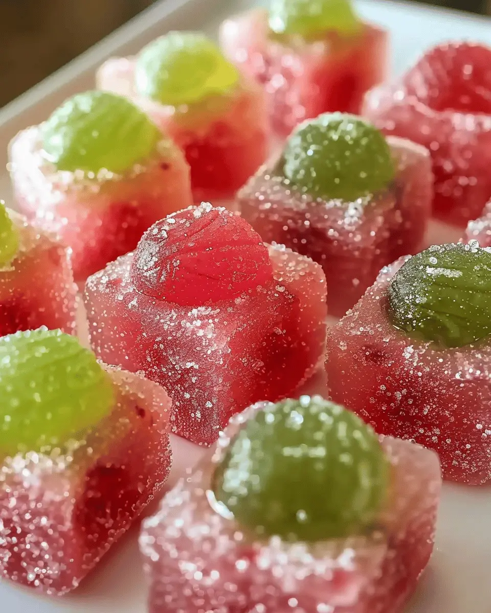 Watermelon Jolly Rancher Rum Bites