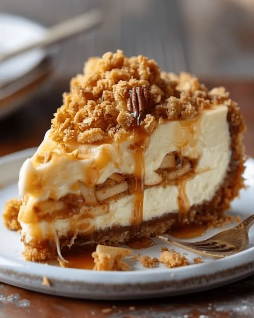 Apple Crisp Cheesecake