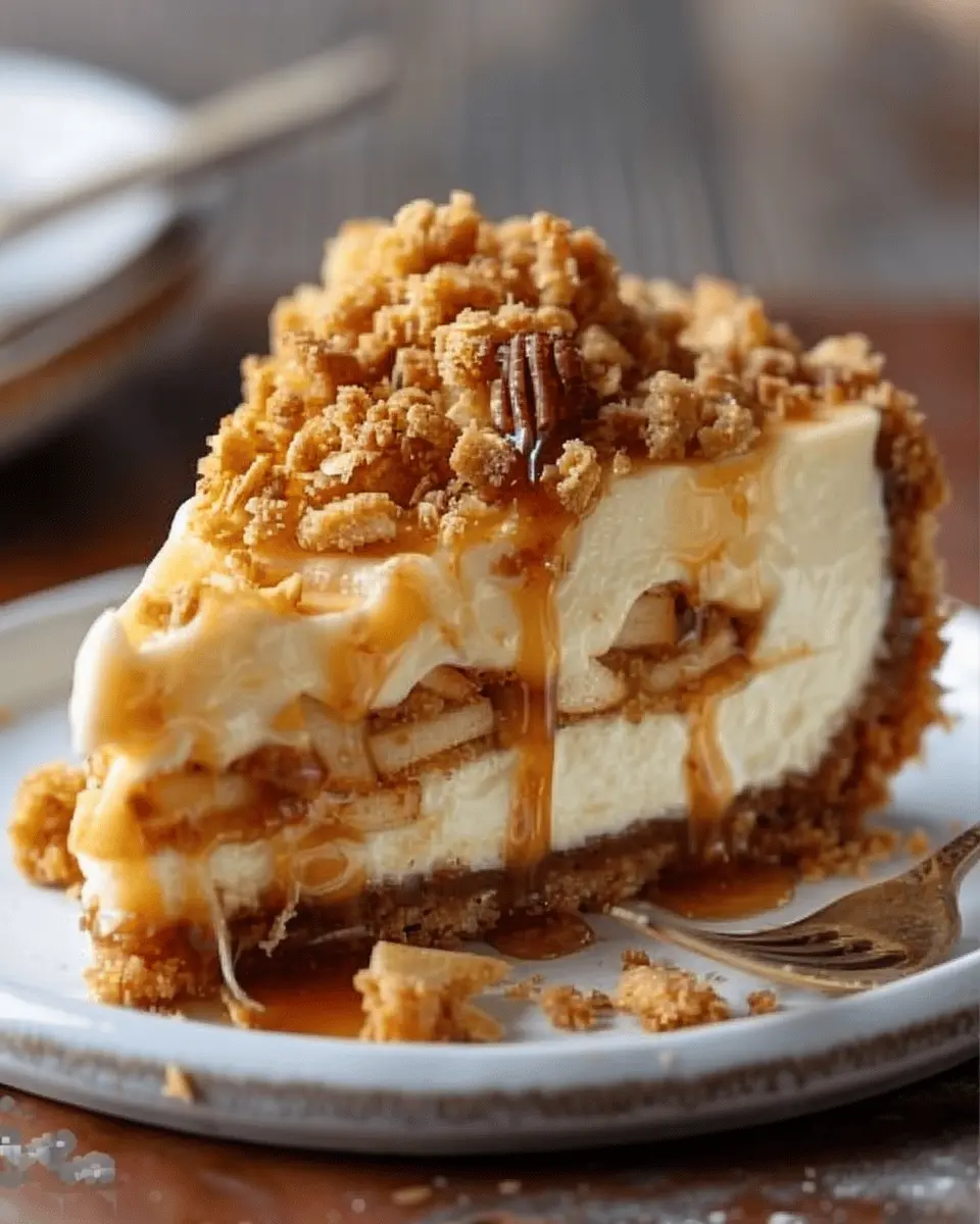 Apple Crisp Cheesecake