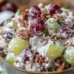 Creamy Grape Salad with Pecans