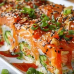 Salmon Sushi Bake