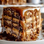 Gooey Coffee Caramel Cake
