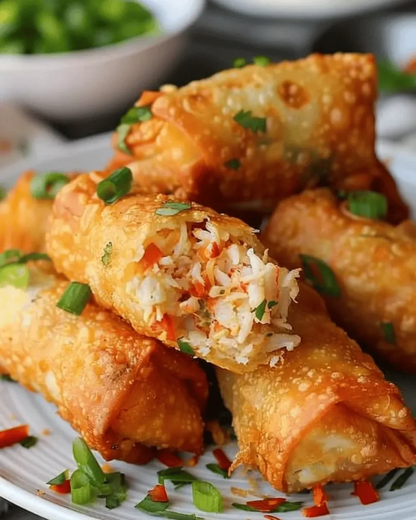 Crab Cake Egg Rolls