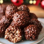 Christmas Chocolate Rice Krispie Balls