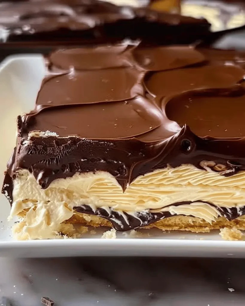 No-Bake Chocolate Éclair Cake