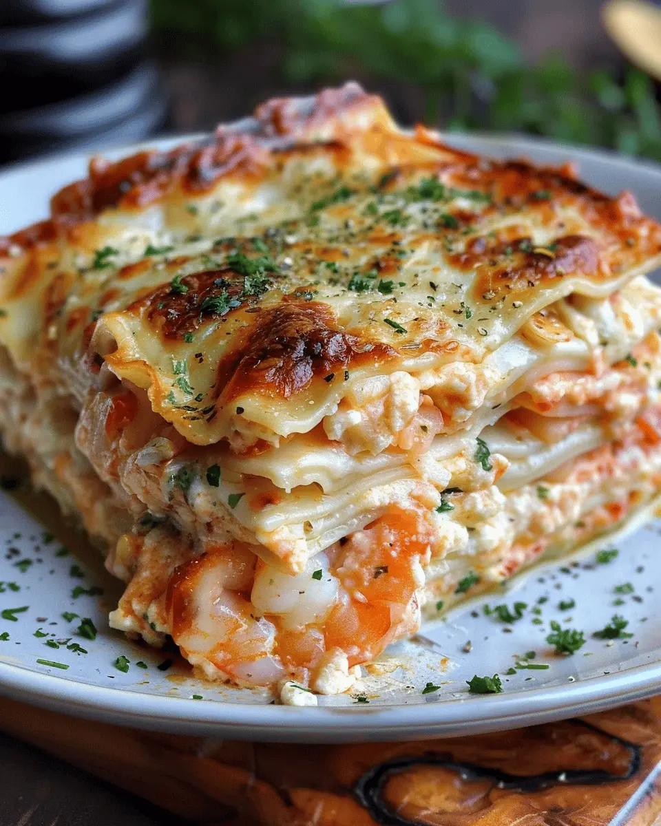 Seafood Lasagna Shrimp Crab