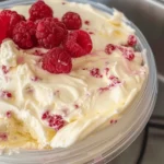 This is lemon raspberry cheesecake fluff