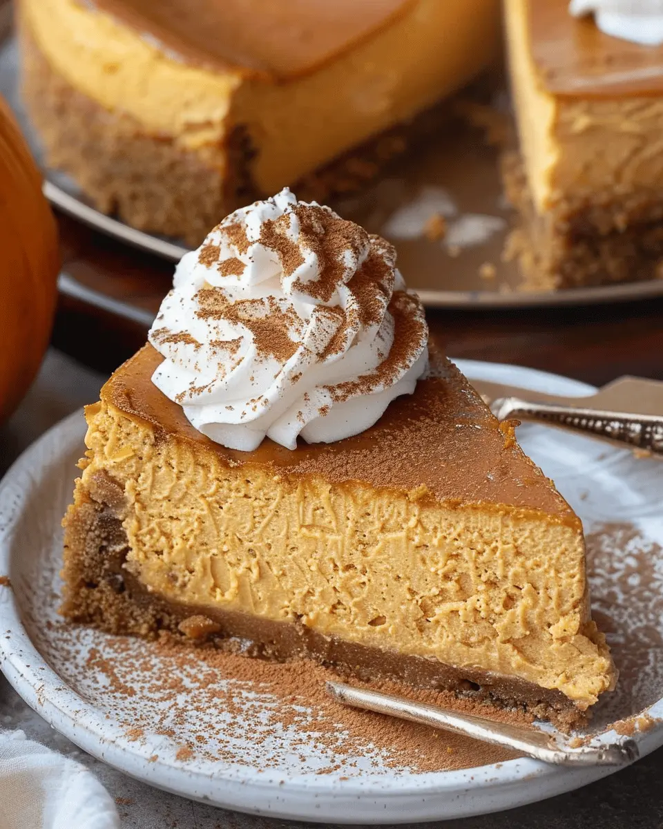 Delicious Creamy Pumpkin Cheesecake