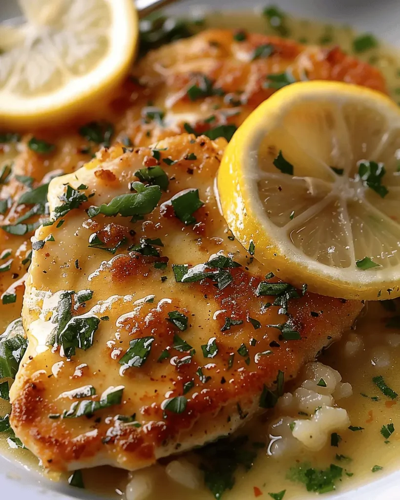 Chicken Piccata with Lemon Sauce