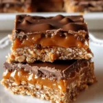 Caramel Chocolate Crunch Bars