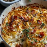 Creamy Baked Cabbage with Crispy Bacon