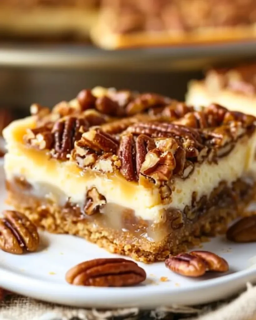 Pecan Pie Cheesecake Bars