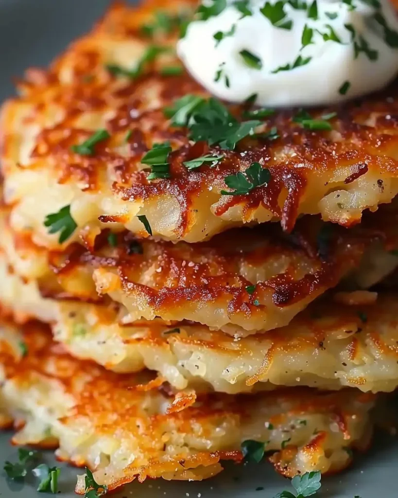Crispy German Potato Pancakes (Kartoffelpuffer)