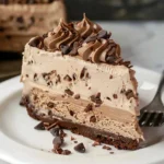 Mocha Chocolate Chip Ice Cream Cheesecake (No-Bake)