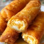 Texas Twinkies Egg Rolls with Honey